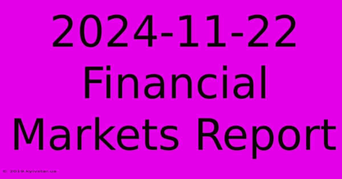 2024-11-22 Financial Markets Report