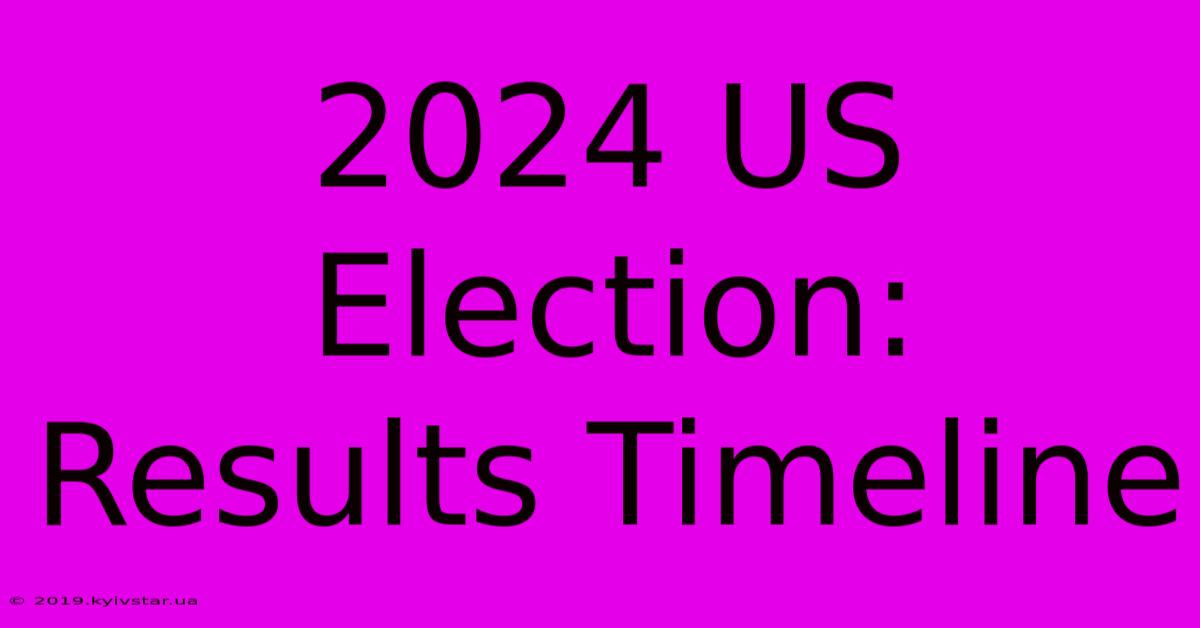 2024 US Election: Results Timeline