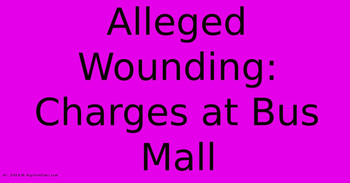 Alleged Wounding: Charges At Bus Mall