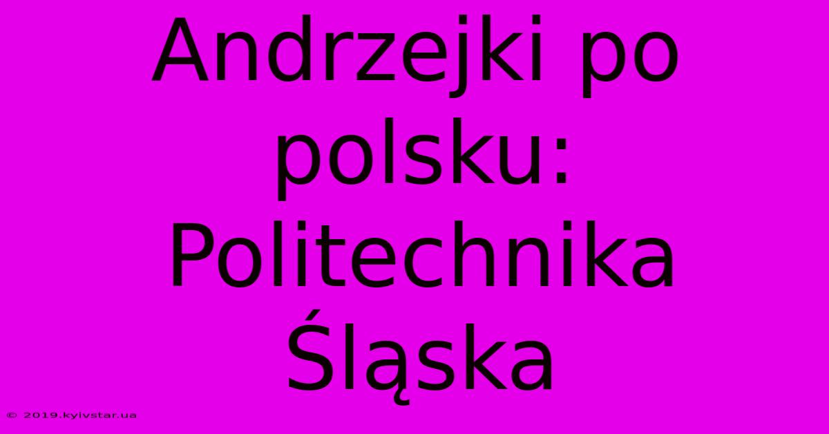 Andrzejki Po Polsku: Politechnika Śląska