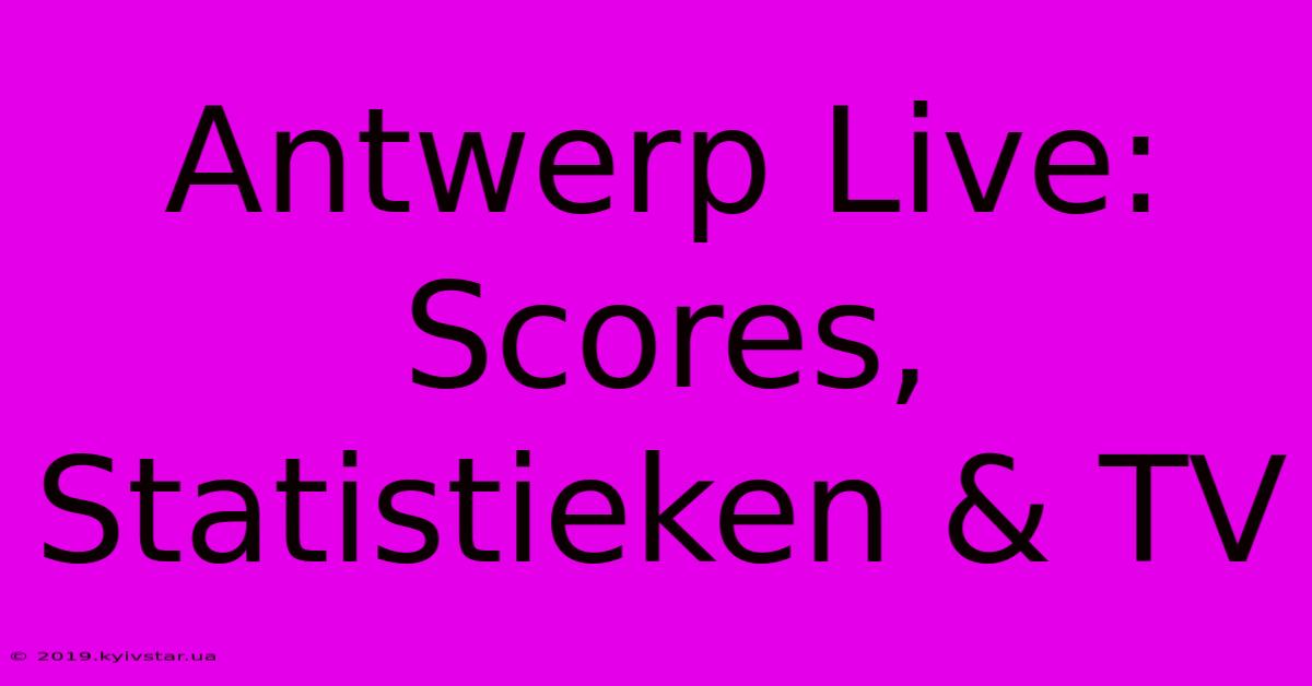 Antwerp Live: Scores, Statistieken & TV