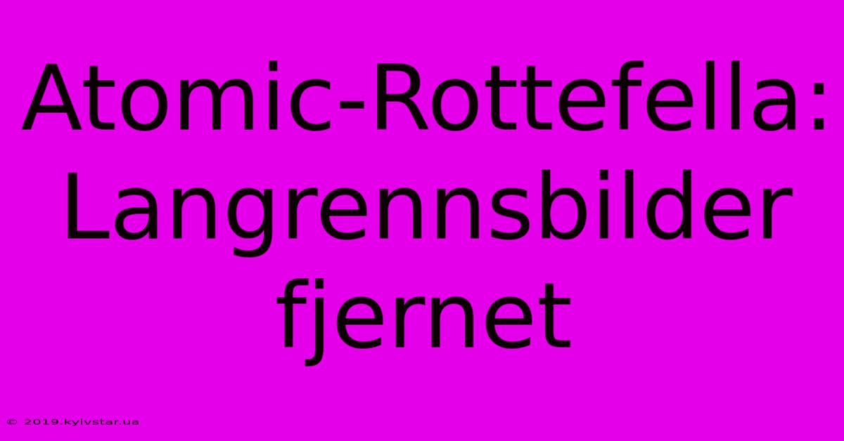 Atomic-Rottefella: Langrennsbilder Fjernet