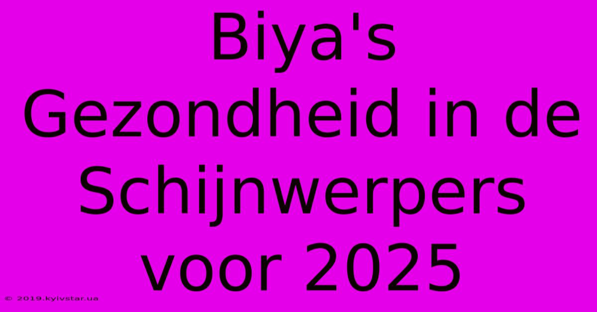 Biya's Gezondheid In De Schijnwerpers Voor 2025