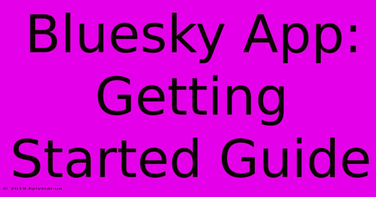 Bluesky App: Getting Started Guide