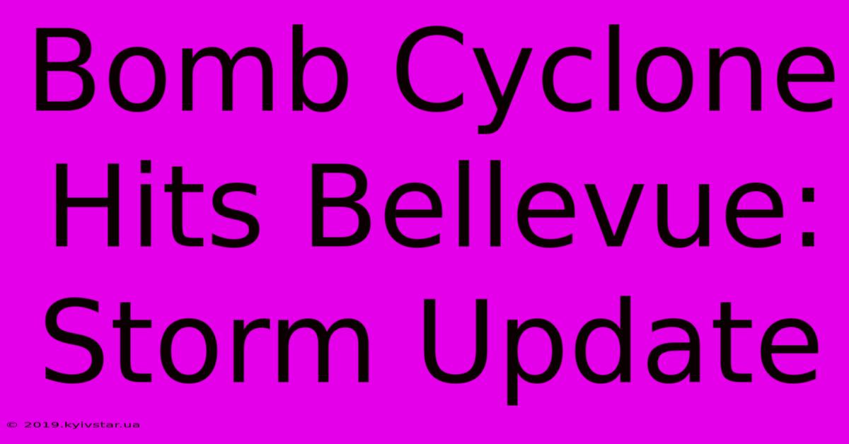 Bomb Cyclone Hits Bellevue: Storm Update