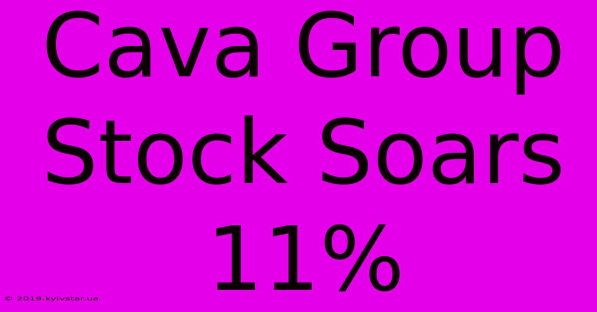 Cava Group Stock Soars 11%