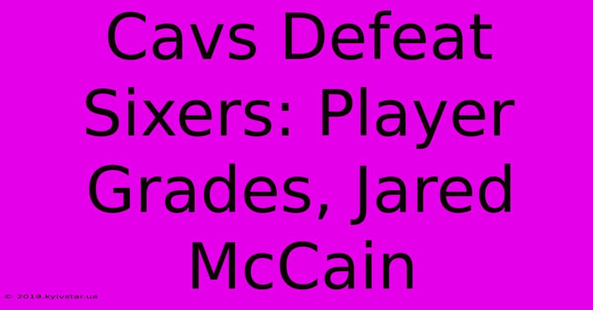 Cavs Defeat Sixers: Player Grades, Jared McCain