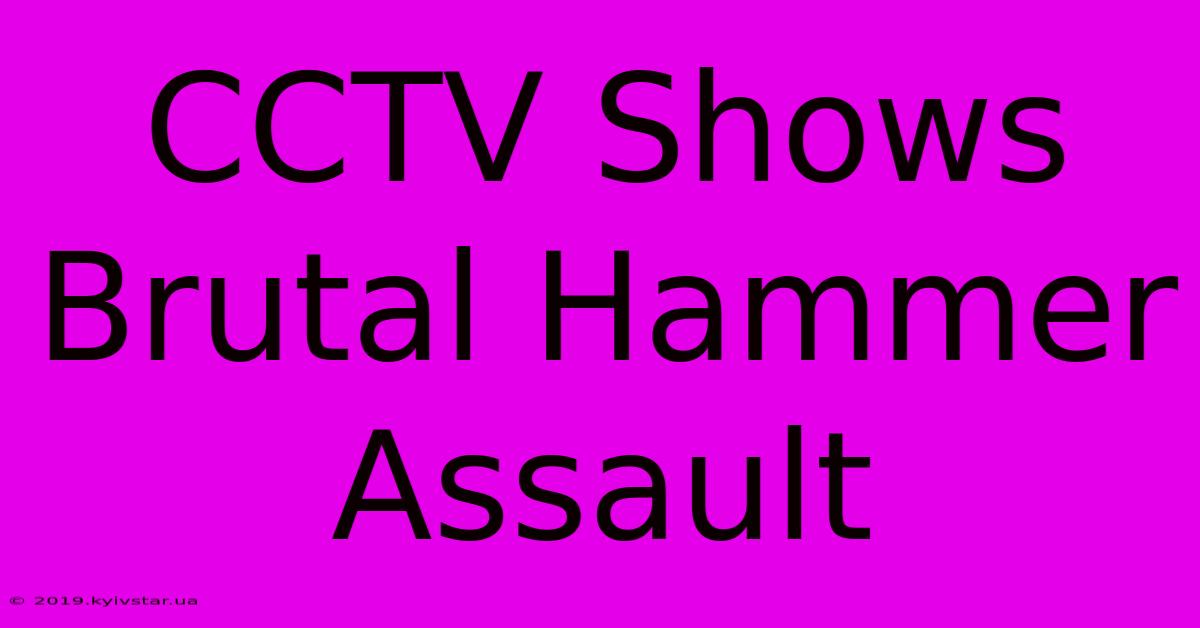 CCTV Shows Brutal Hammer Assault