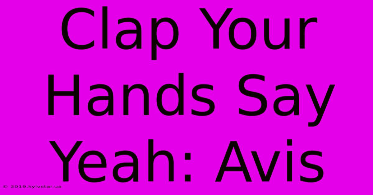 Clap Your Hands Say Yeah: Avis