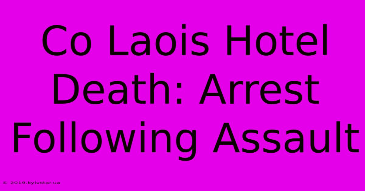 Co Laois Hotel Death: Arrest Following Assault