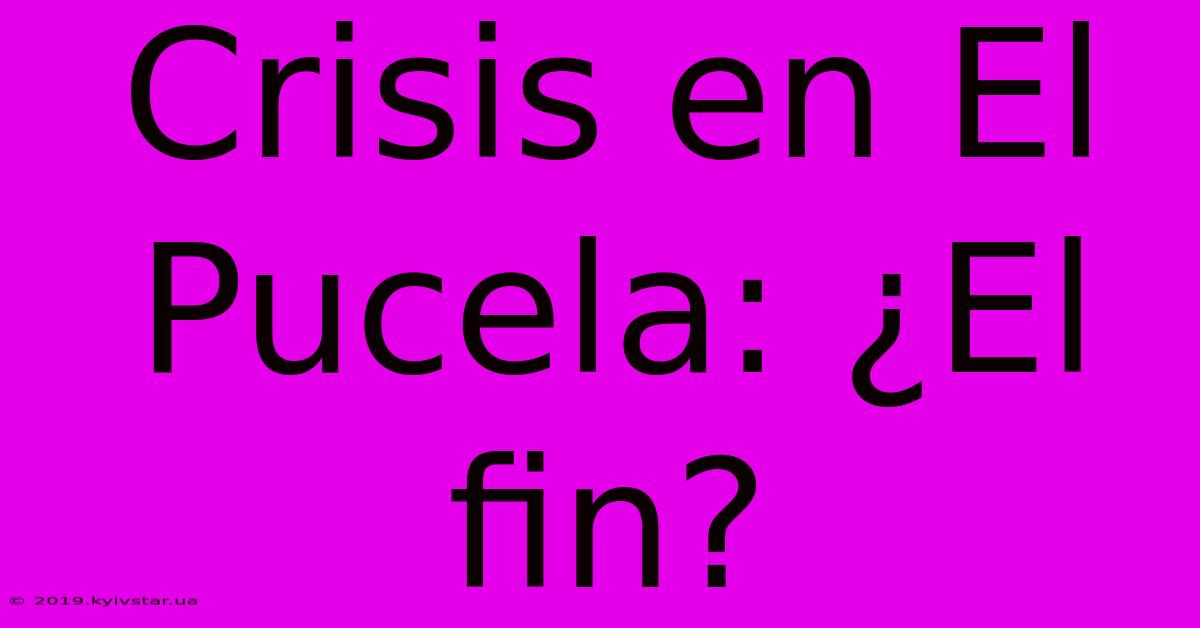 Crisis En El Pucela: ¿El Fin?