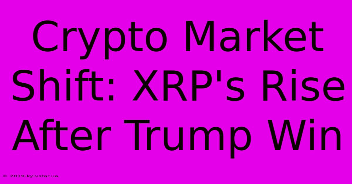 Crypto Market Shift: XRP's Rise After Trump Win