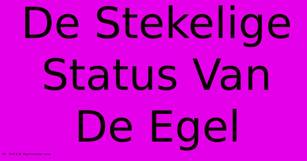 De Stekelige Status Van De Egel