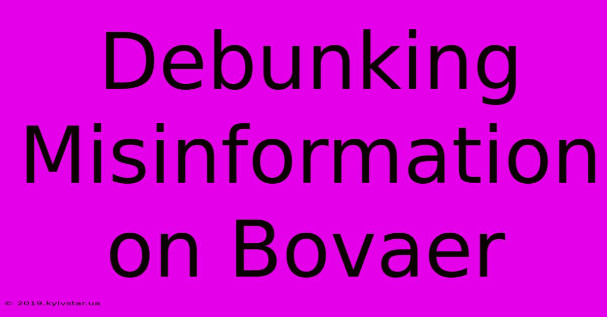 Debunking Misinformation On Bovaer