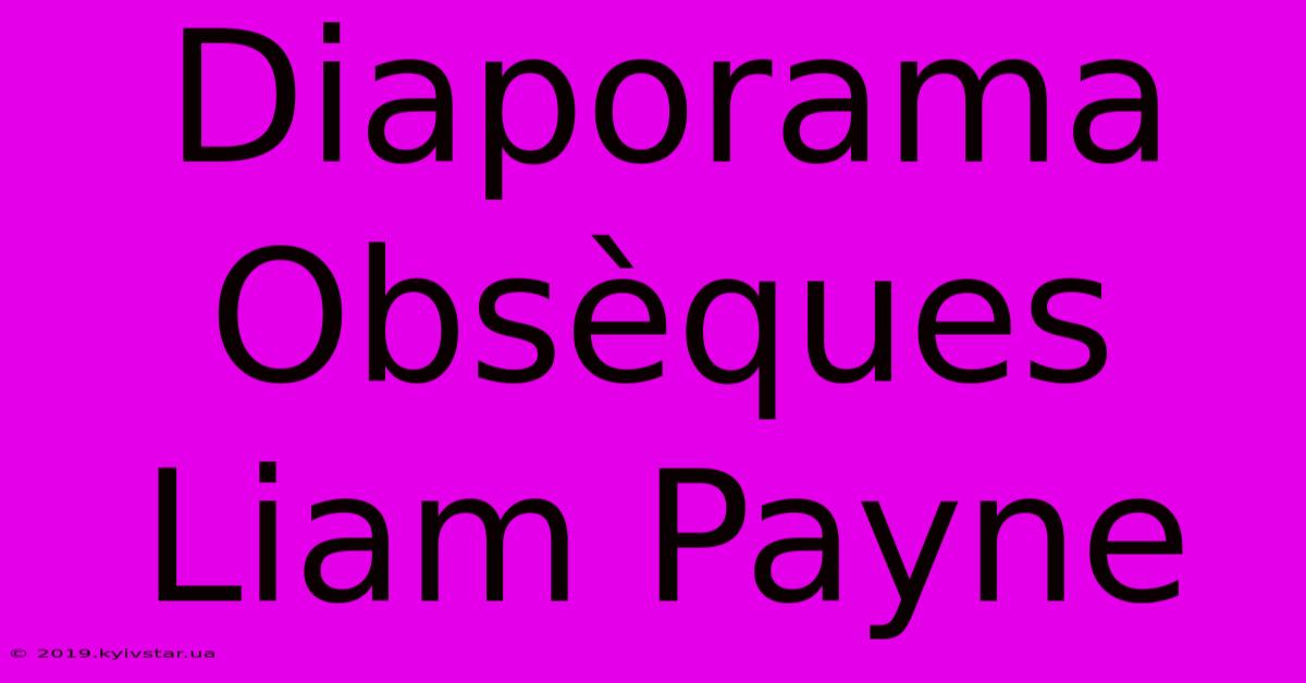 Diaporama Obsèques Liam Payne