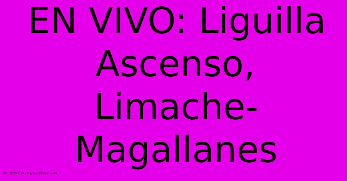 EN VIVO: Liguilla Ascenso, Limache-Magallanes