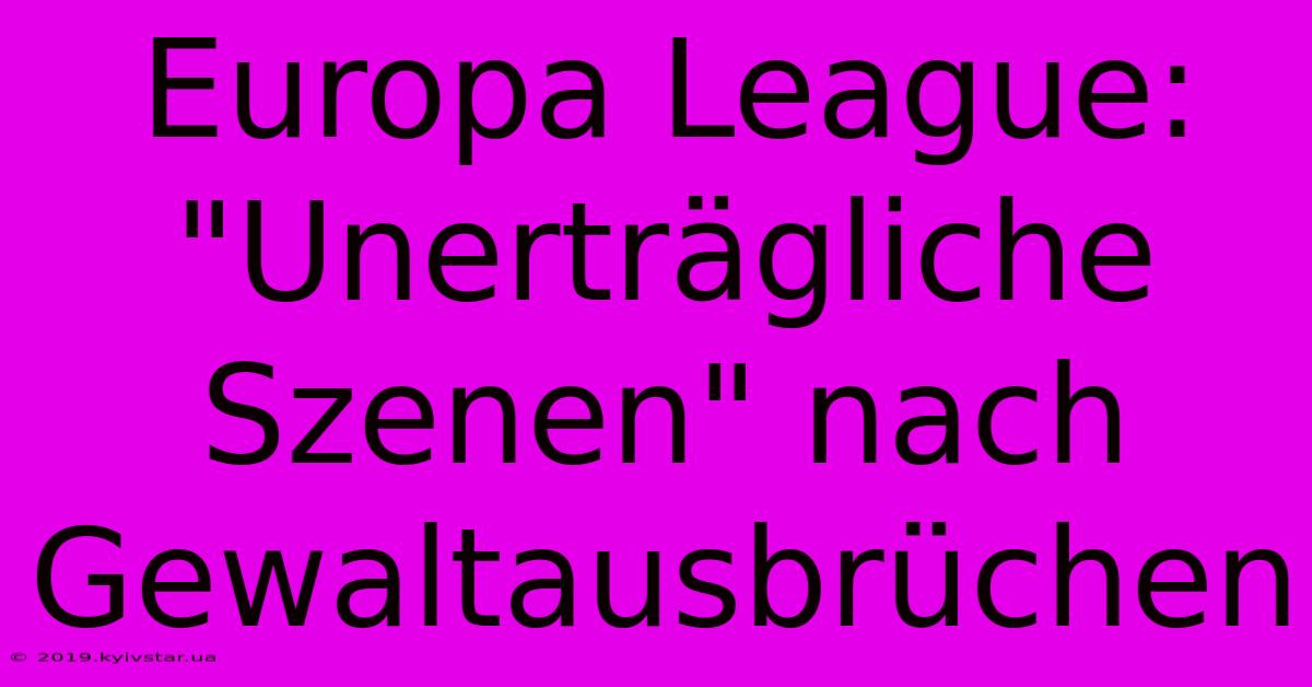 Europa League: 