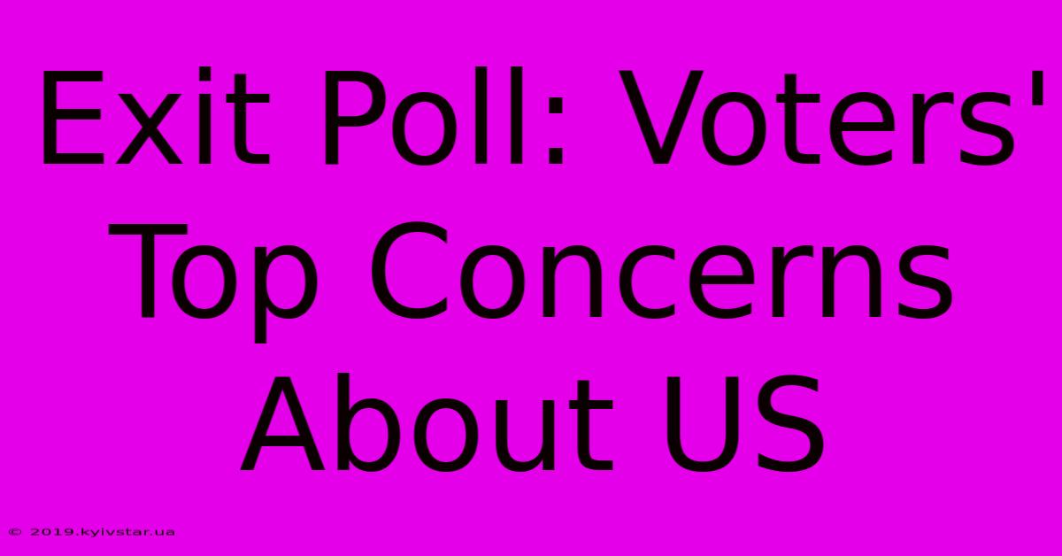 Exit Poll: Voters' Top Concerns About US