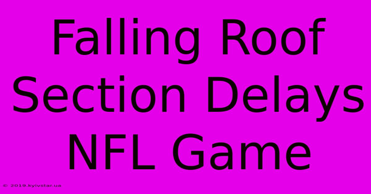 Falling Roof Section Delays NFL Game