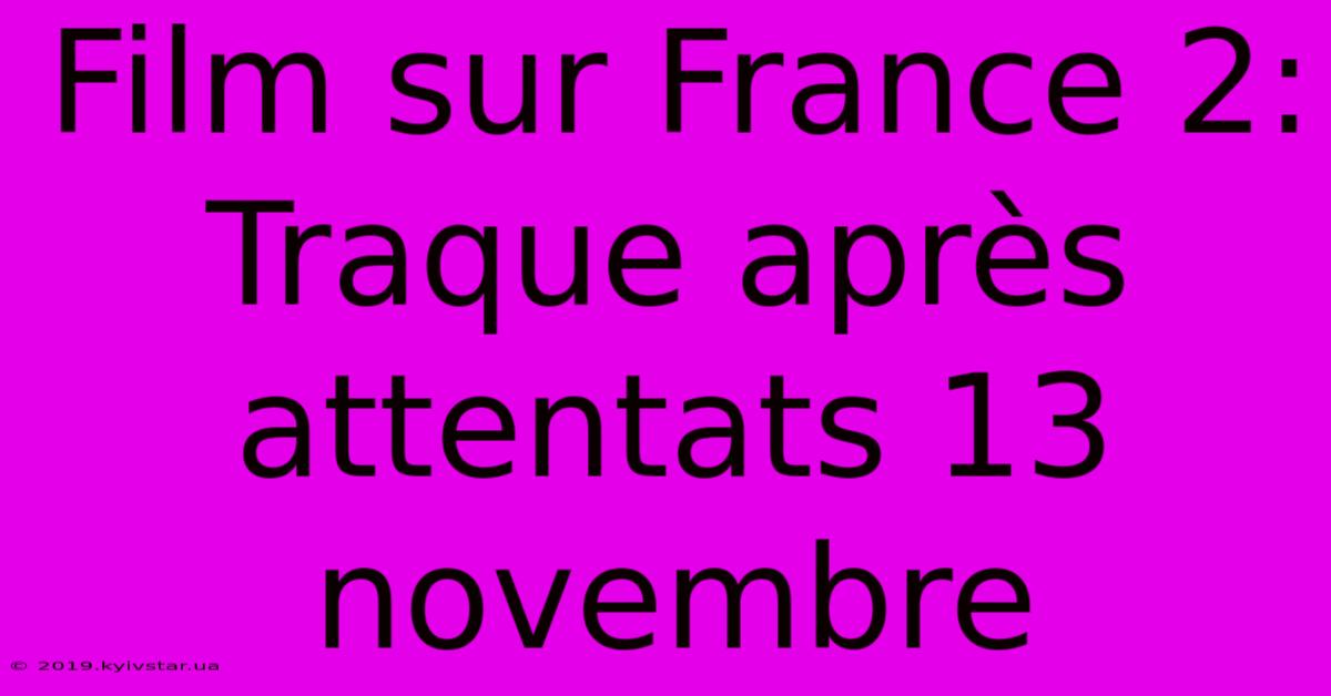 Film Sur France 2: Traque Après Attentats 13 Novembre