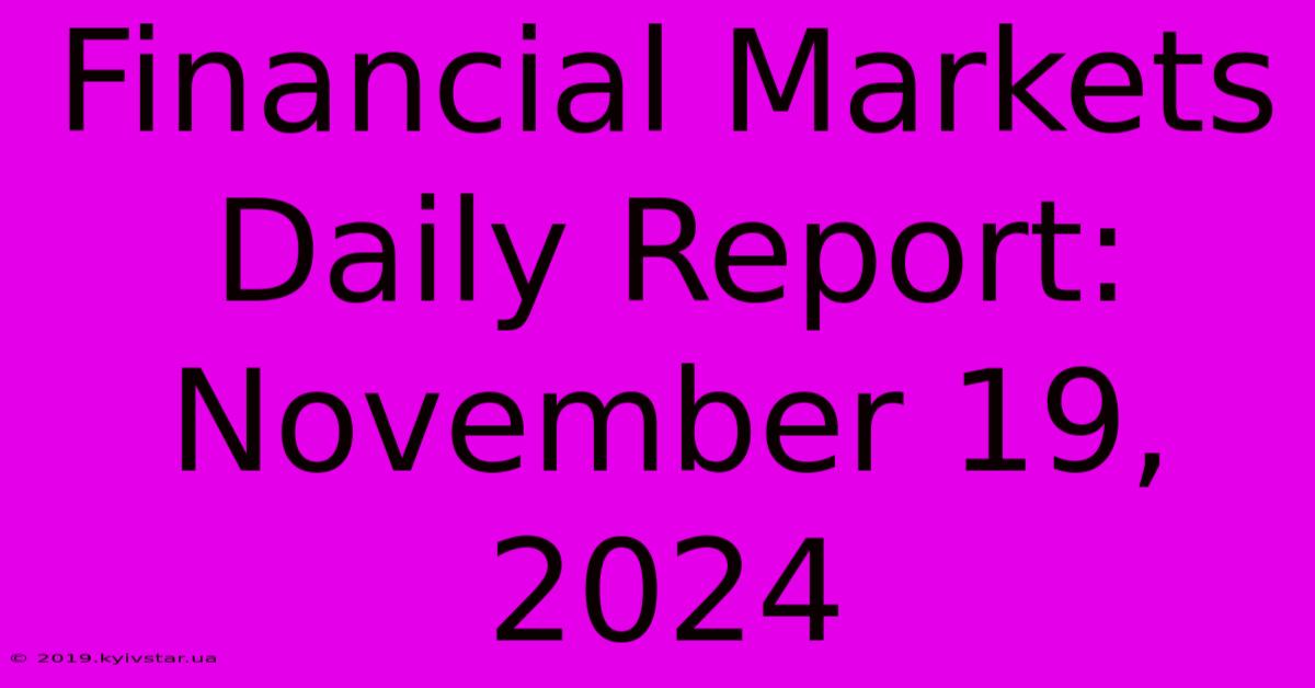 Financial Markets Daily Report: November 19, 2024