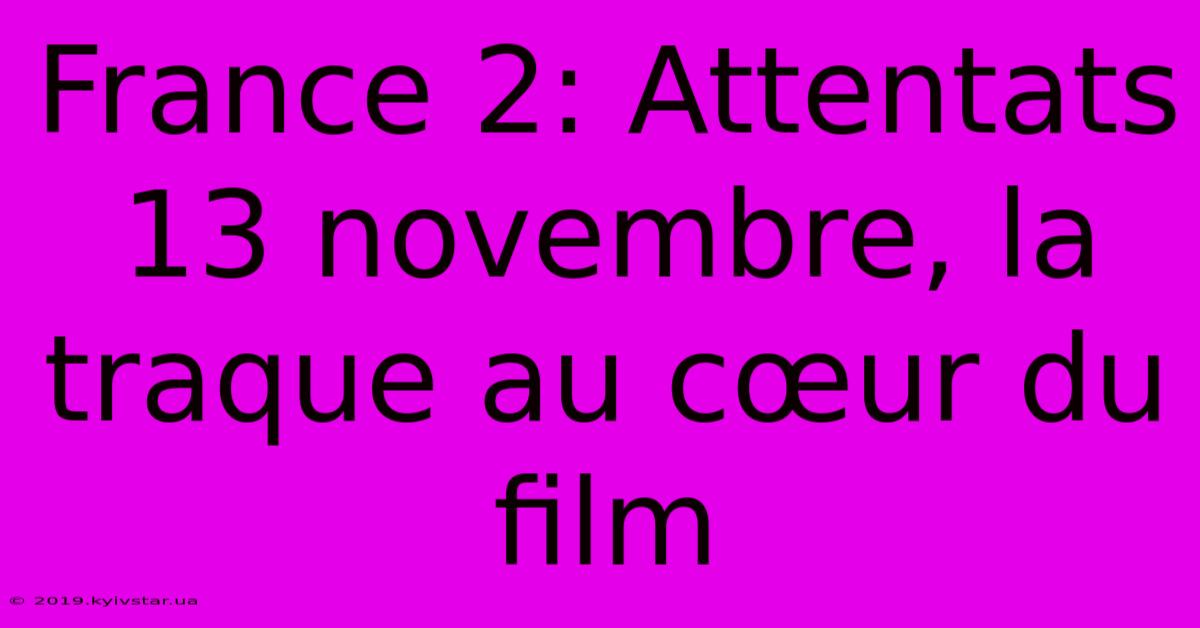 France 2: Attentats 13 Novembre, La Traque Au Cœur Du Film