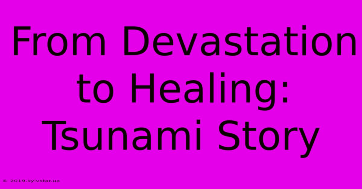 From Devastation To Healing: Tsunami Story