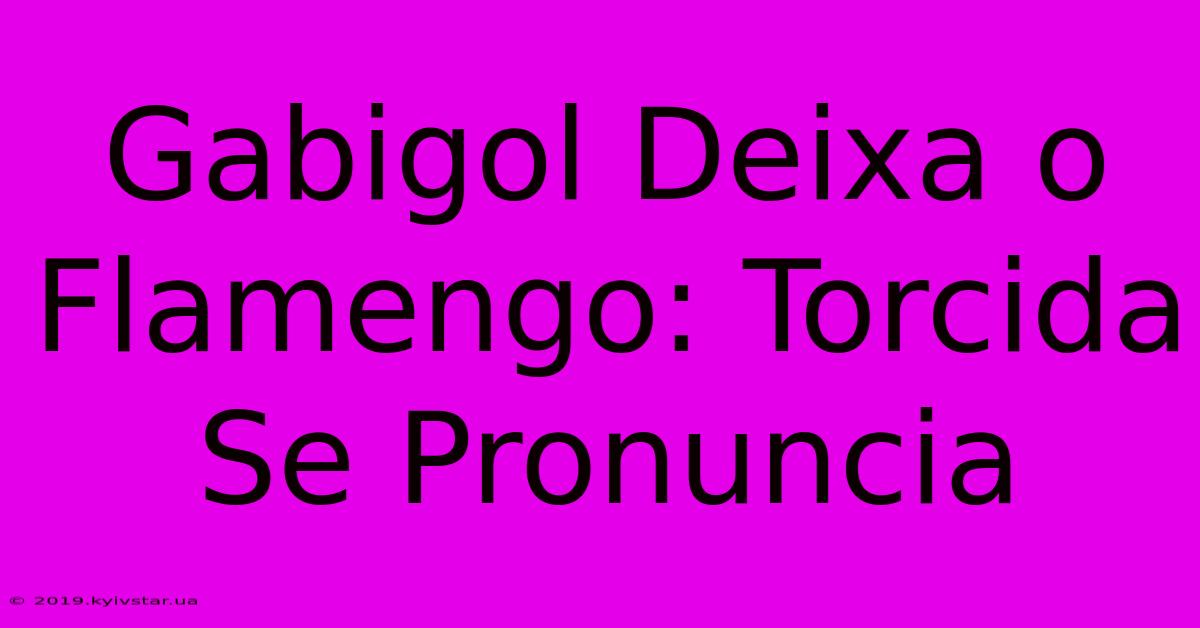 Gabigol Deixa O Flamengo: Torcida Se Pronuncia