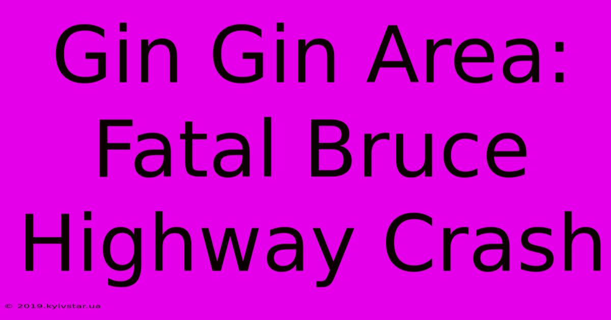 Gin Gin Area: Fatal Bruce Highway Crash