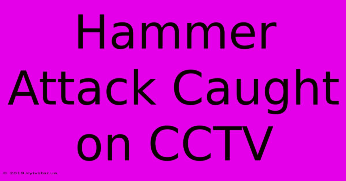 Hammer Attack Caught On CCTV