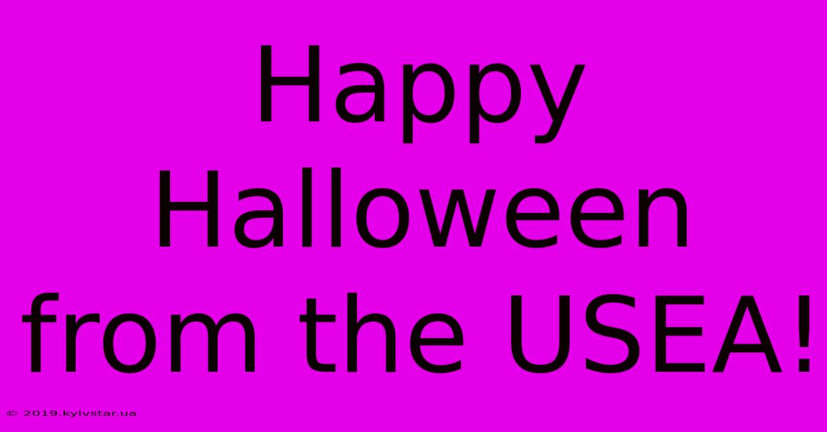 Happy Halloween From The USEA! 