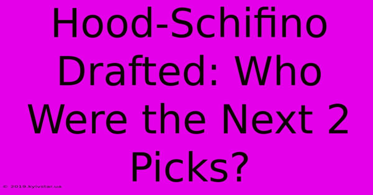 Hood-Schifino Drafted: Who Were The Next 2 Picks? 