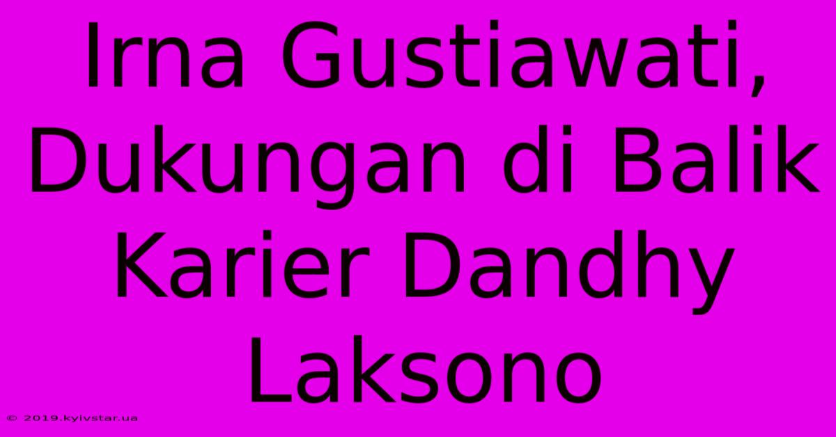 Irna Gustiawati, Dukungan Di Balik Karier Dandhy Laksono