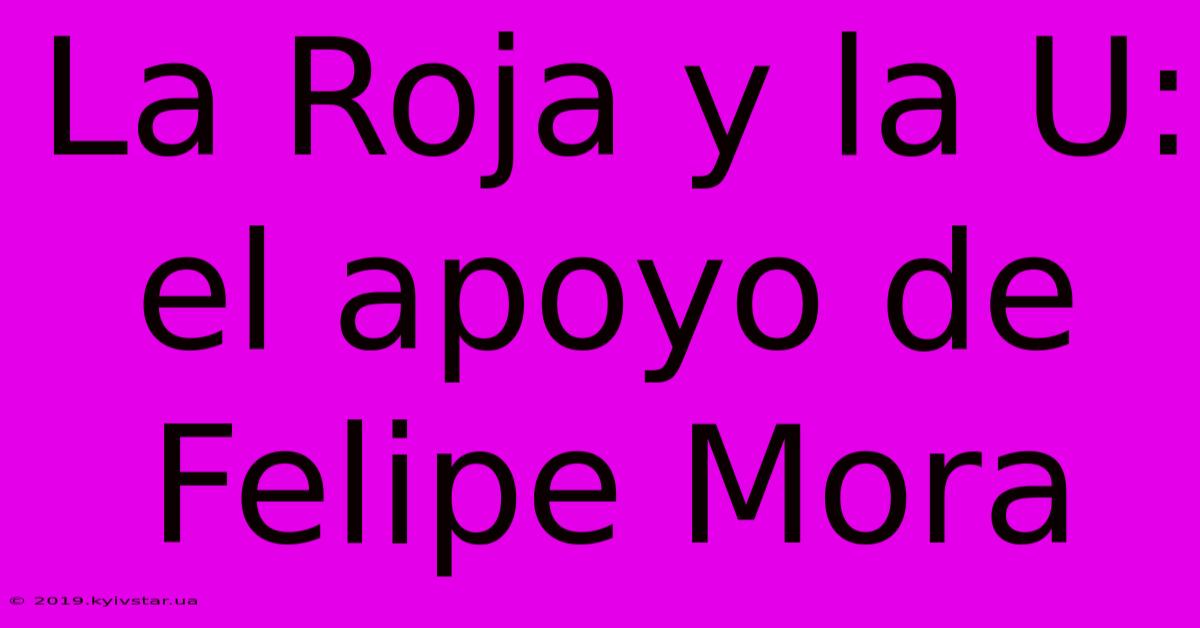 La Roja Y La U: El Apoyo De Felipe Mora