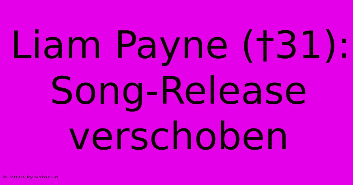 Liam Payne (†31): Song-Release Verschoben