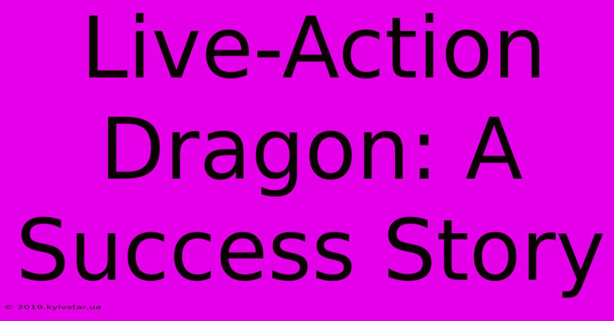 Live-Action Dragon: A Success Story