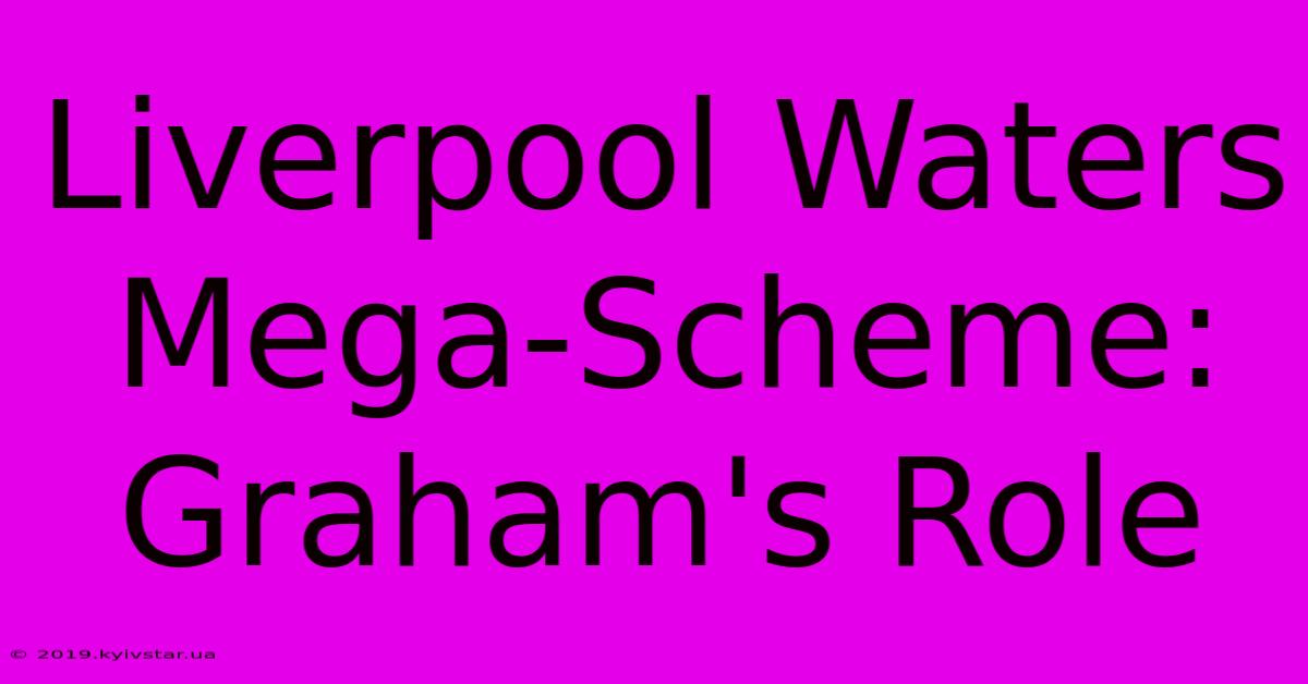 Liverpool Waters Mega-Scheme: Graham's Role