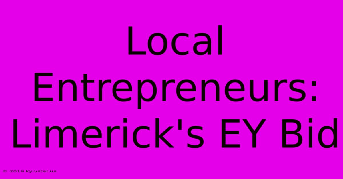 Local Entrepreneurs: Limerick's EY Bid