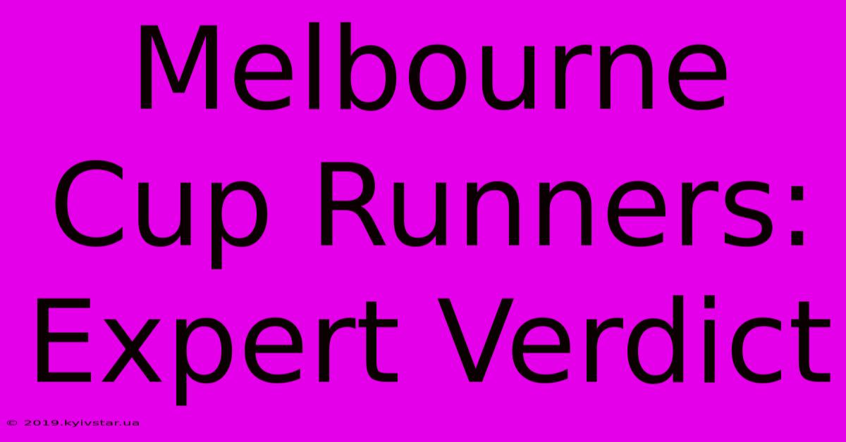 Melbourne Cup Runners: Expert Verdict