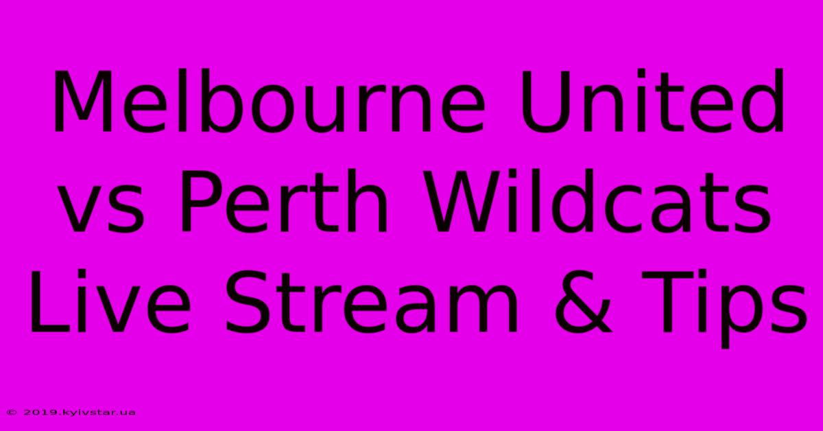 Melbourne United Vs Perth Wildcats Live Stream & Tips