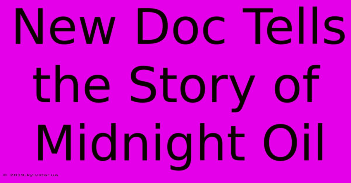 New Doc Tells The Story Of Midnight Oil 