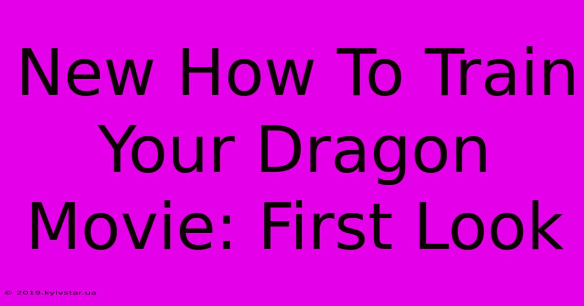 New How To Train Your Dragon Movie: First Look