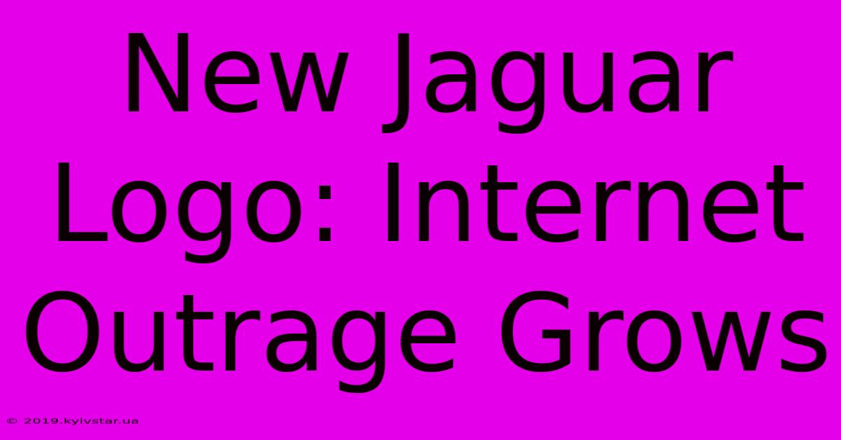 New Jaguar Logo: Internet Outrage Grows