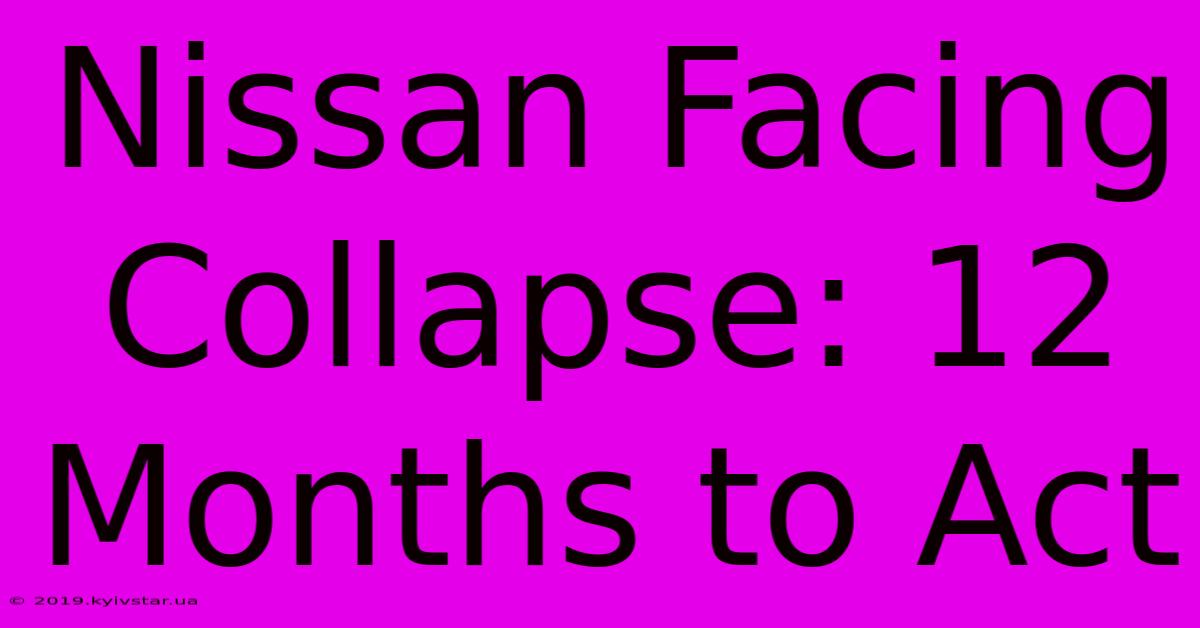 Nissan Facing Collapse: 12 Months To Act