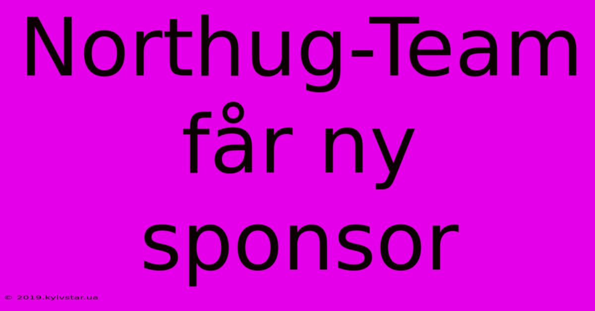 Northug-Team Får Ny Sponsor