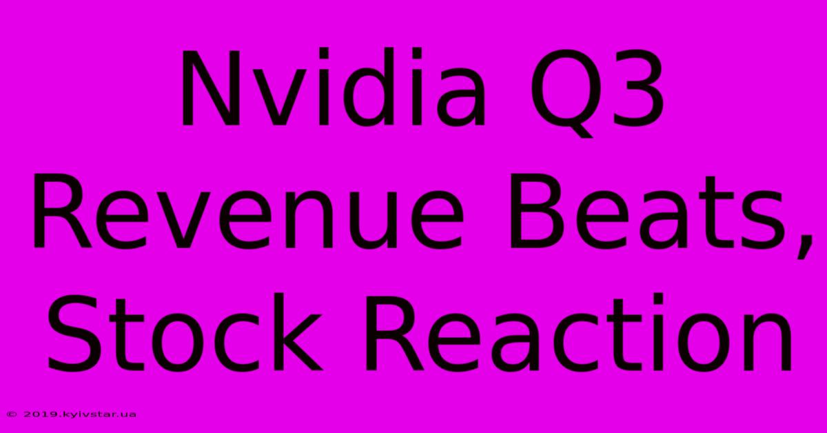 Nvidia Q3 Revenue Beats, Stock Reaction