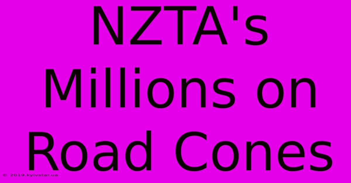 NZTA's Millions On Road Cones