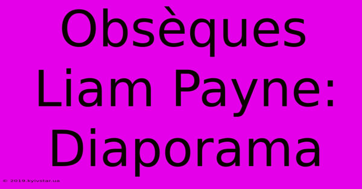 Obsèques Liam Payne: Diaporama