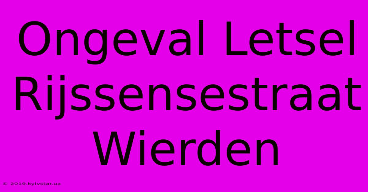 Ongeval Letsel Rijssensestraat Wierden