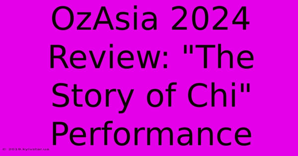 OzAsia 2024 Review: 